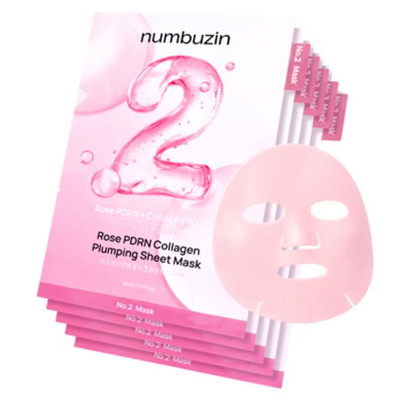 Buy Numbuzin No.2 Rose PDRN Collagen Plumping Sheet Mask 33ml NEW at Lila Beauty - Korean and Japanese Beauty Skincare and Makeup Cosmetics