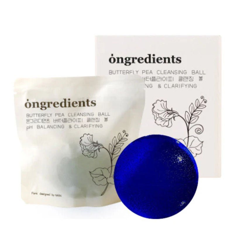 Buy Ongredients Butterfly Pea Cleansing Ball 110g at Lila Beauty - Korean and Japanese Beauty Skincare and Makeup Cosmetics