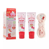 Buy Plu Hello Kitty Body Scrub Set 200g x2 (White Musk) + Cleansing Towel Headband at Lila Beauty - Korean and Japanese Beauty Skincare and Makeup Cosmetics