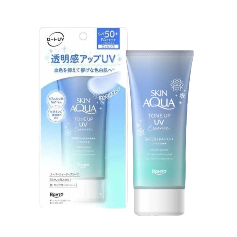 Buy Rohto Skin Aqua Tone Up UV Essence (Blue) 80g at Lila Beauty - Korean and Japanese Beauty Skincare and Makeup Cosmetics