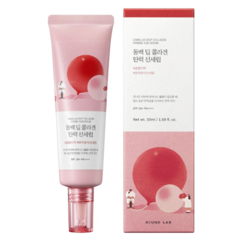 Buy Round Lab Camellia Deep Collagen Firming Sun Serum 50ml at Lila Beauty - Korean and Japanese Beauty Skincare and Makeup Cosmetics