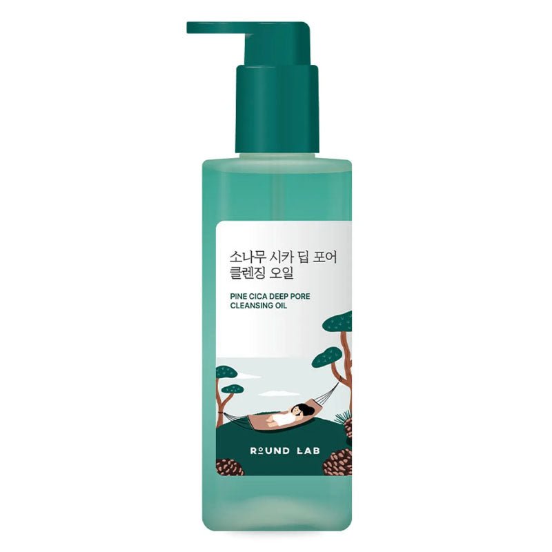 Buy Round Lab Pine Cica Deep Pore Cleansing Oil 200ml at Lila Beauty - Korean and Japanese Beauty Skincare and Makeup Cosmetics