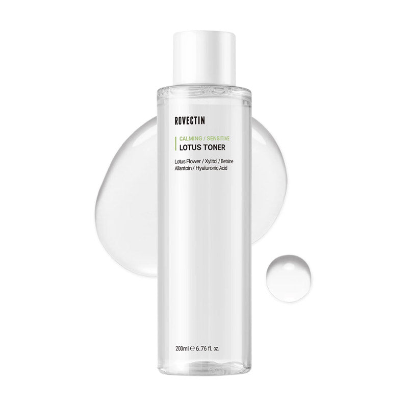 Buy Rovectin Calming Lotus Toner 200ml at Lila Beauty - Korean and Japanese Beauty Skincare and Makeup Cosmetics