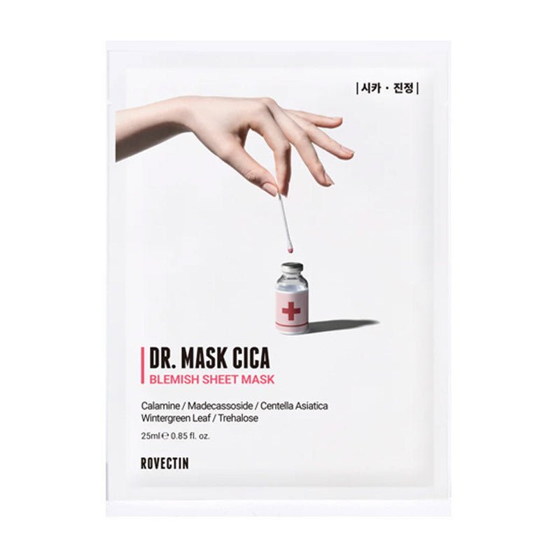 Buy Rovectin Dr. Mask Cica Blemish Sheet Mask 25ml at Lila Beauty - Korean and Japanese Beauty Skincare and Makeup Cosmetics