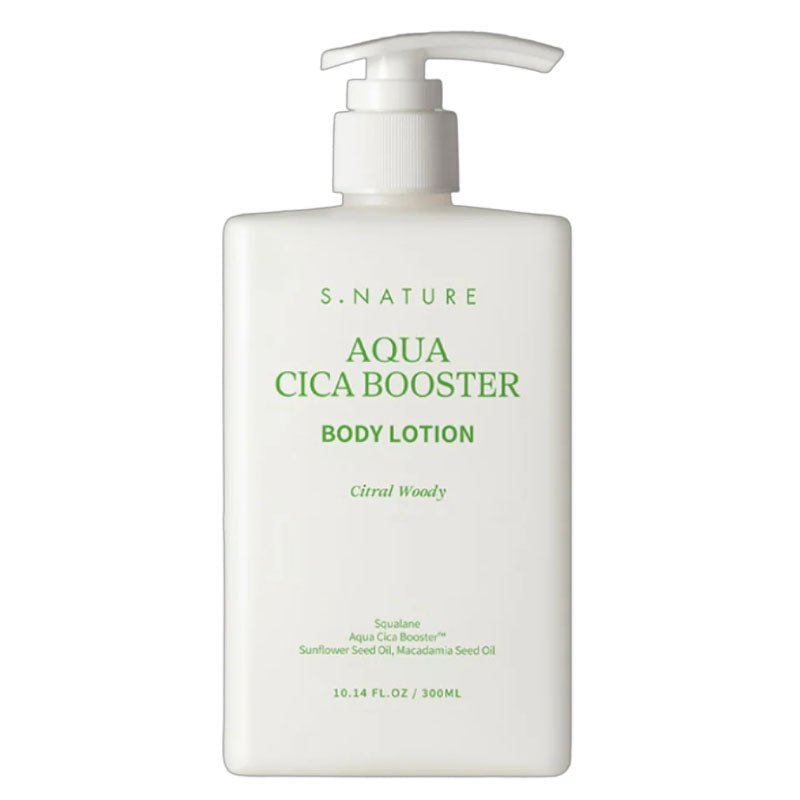 Buy S. Nature Aqua Cica Booster Body Lotion 300ml (Citral Woody) at Lila Beauty - Korean and Japanese Beauty Skincare and Makeup Cosmetics