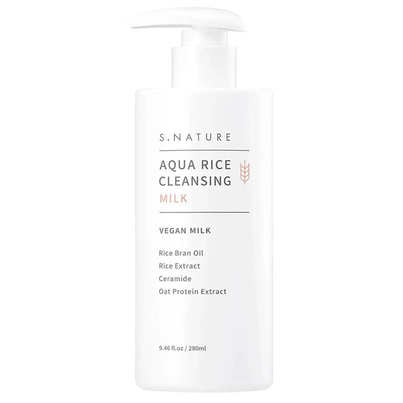 Buy S. Nature Aqua Rice Cleansing Milk 280ml at Lila Beauty - Korean and Japanese Beauty Skincare and Makeup Cosmetics