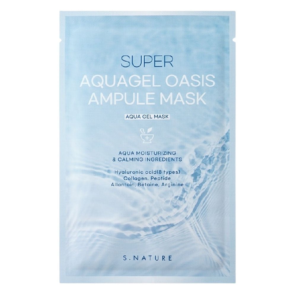 Buy S. Nature Super Aquagel Oasis Ampule Mask 30ml at Lila Beauty - Korean and Japanese Beauty Skincare and Makeup Cosmetics