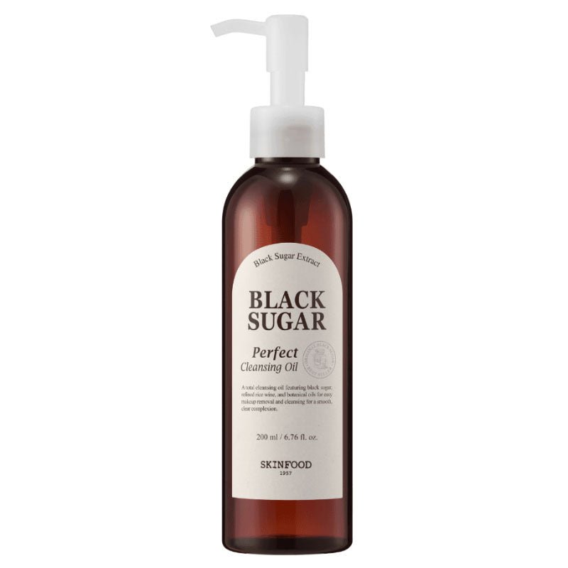 Buy Skinfood Black Sugar Perfect Cleansing Oil 200ml at Lila Beauty - Korean and Japanese Beauty Skincare and Makeup Cosmetics