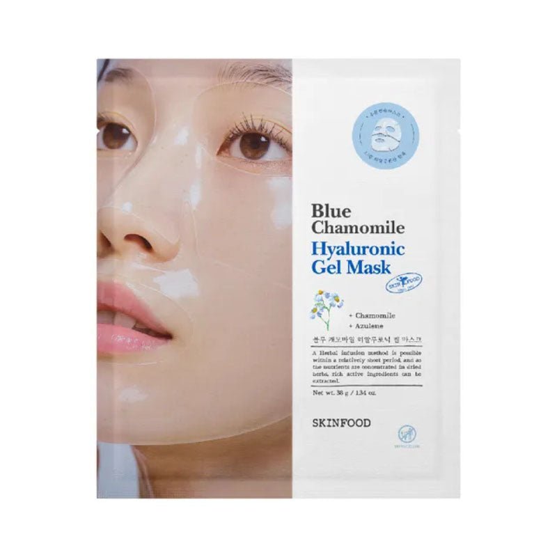 Buy Skinfood Blue Chamomile Hyaluronic Gel Mask 38g at Lila Beauty - Korean and Japanese Beauty Skincare and Makeup Cosmetics