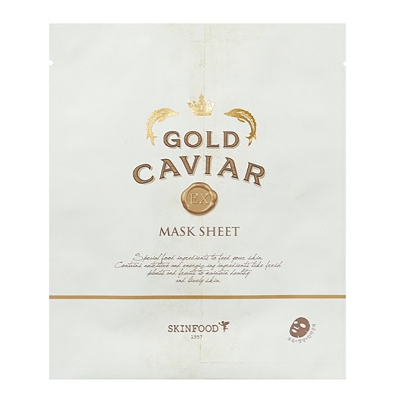 Buy Skinfood Gold Caviar EX Mask Sheet 25g at Lila Beauty - Korean and Japanese Beauty Skincare and Makeup Cosmetics