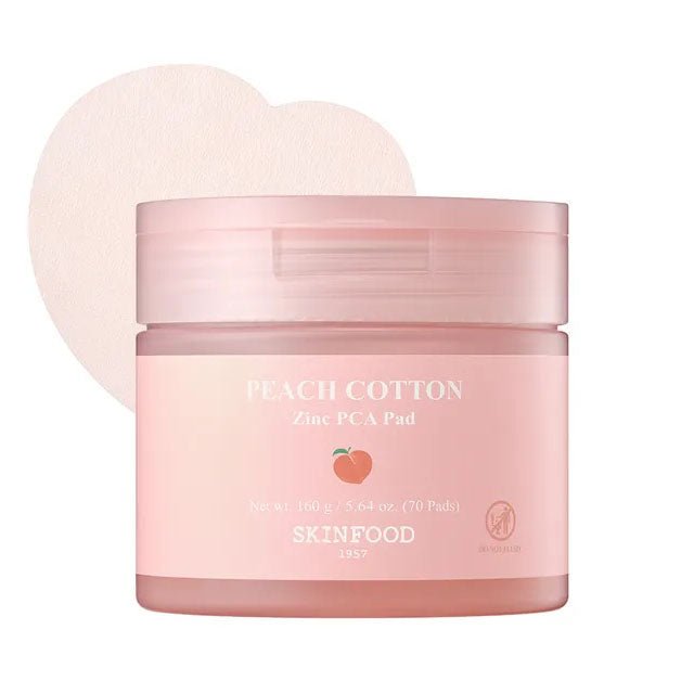 Buy Skinfood Peach Cotton Zinc PCA Pad 160g at Lila Beauty - Korean and Japanese Beauty Skincare and Makeup Cosmetics