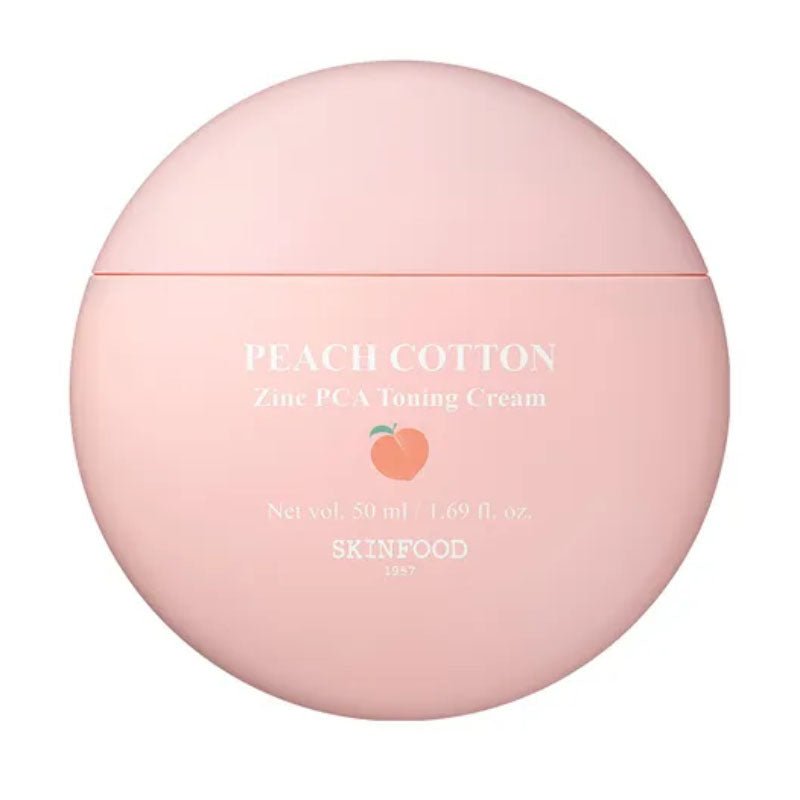 Buy Skinfood Peach Cotton Zinc PCA Toning Cream 50ml at Lila Beauty - Korean and Japanese Beauty Skincare and Makeup Cosmetics