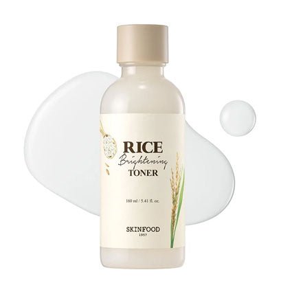Buy Skinfood Rice Brightening Toner 160ml at Lila Beauty - Korean and Japanese Beauty Skincare and Makeup Cosmetics