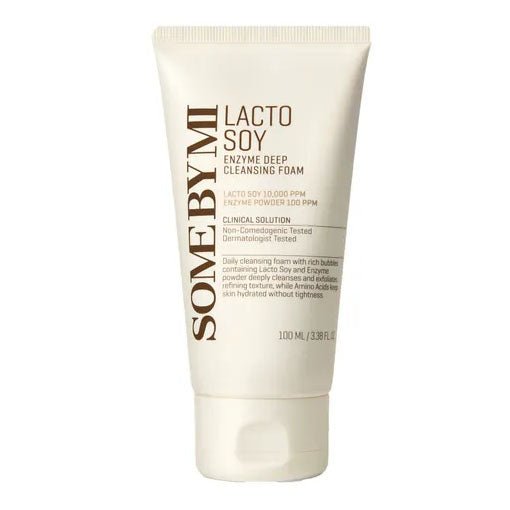 Buy Some By Mi Lacto Soy Enzyme Deep Cleansing Foam 100ml at Lila Beauty - Korean and Japanese Beauty Skincare and Makeup Cosmetics