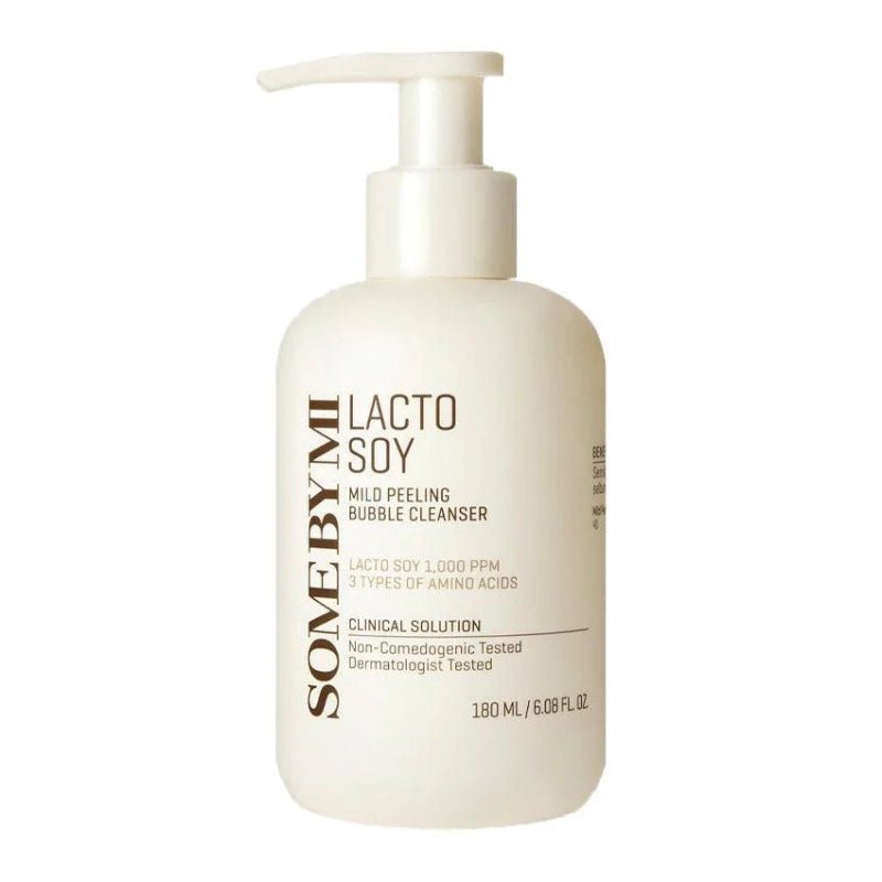 Buy Some By Mi Lacto Soy Mild Peeling Bubble Cleanser 180ml at Lila Beauty - Korean and Japanese Beauty Skincare and Makeup Cosmetics