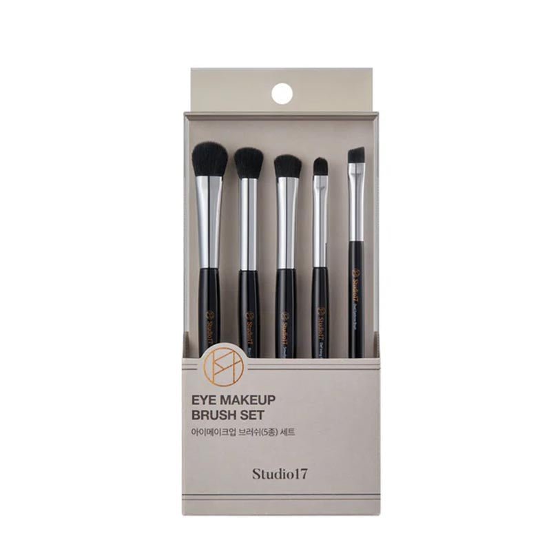 Buy Studio 17 Eye Makeup Brush Set (5 pcs) at Lila Beauty - Korean and Japanese Beauty Skincare and Makeup Cosmetics