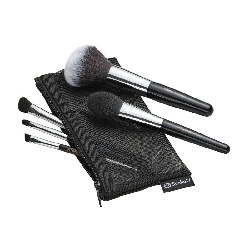 Buy Studio 17 Portable Makeup Brush Set (6pcs) at Lila Beauty - Korean and Japanese Beauty Skincare and Makeup Cosmetics