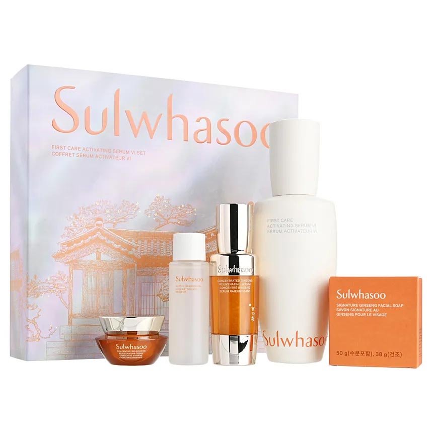 खरीदना Sulwhasoo फर्स्ट केयर एक्टिवेटिंग सीरम VI सेट (हॉलिडे एडिशन) (5 आइटम) Lila Beauty - कोरियाई और जापानी ब्यूटी स्किनकेयर और मेकअप कॉस्मेटिक्स