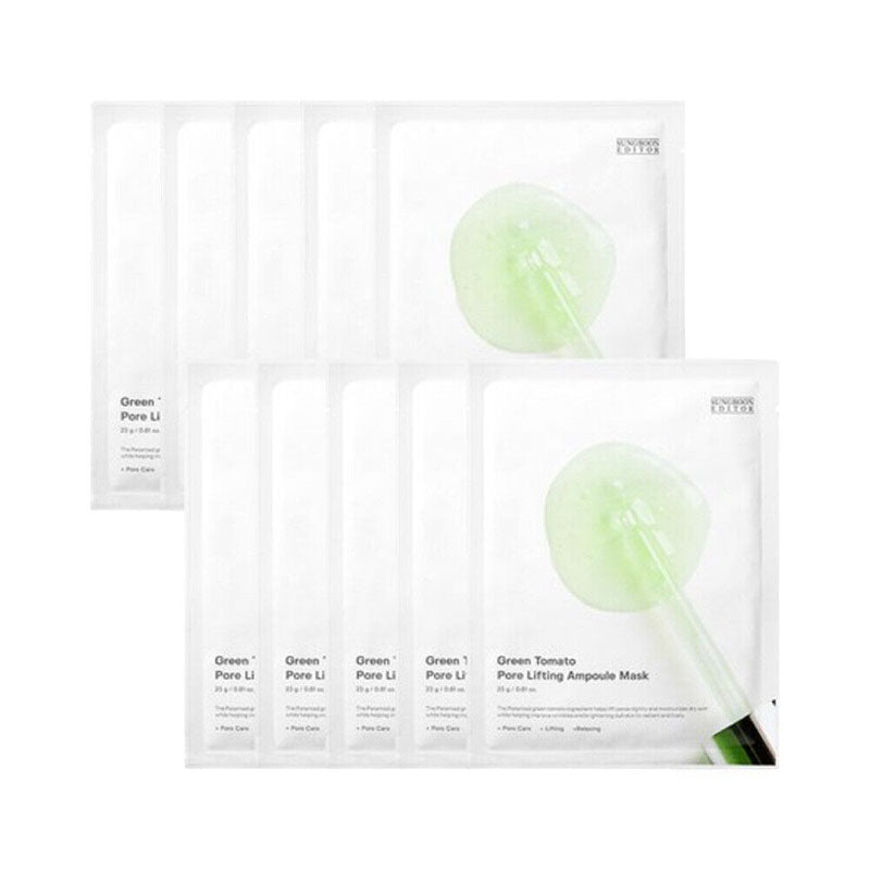 Buy Sungboon Editor Green Tomato NMN Pore Lifting Ampoule Mask 23g at Lila Beauty - Korean and Japanese Beauty Skincare and Makeup Cosmetics