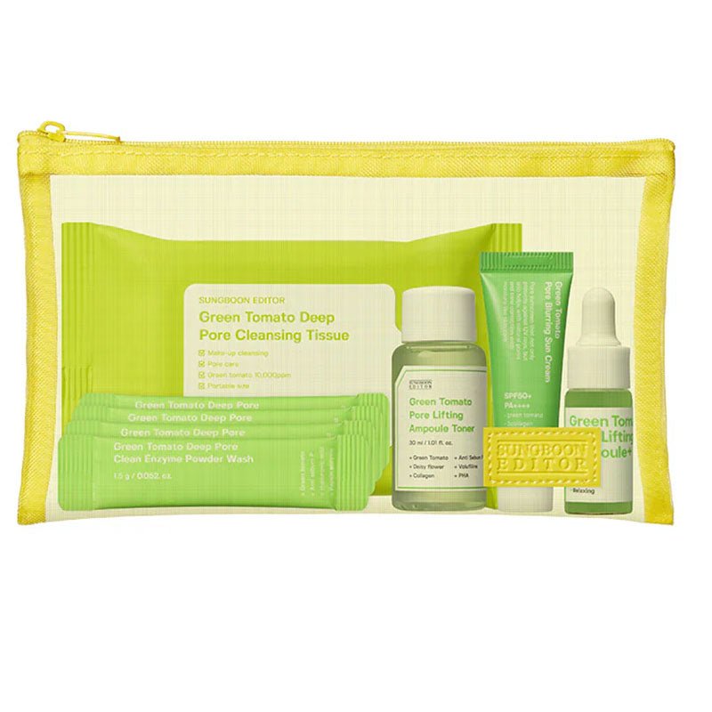 Buy Sungboon Editor Green Tomato Travel Kit 150g at Lila Beauty - Korean and Japanese Beauty Skincare and Makeup Cosmetics