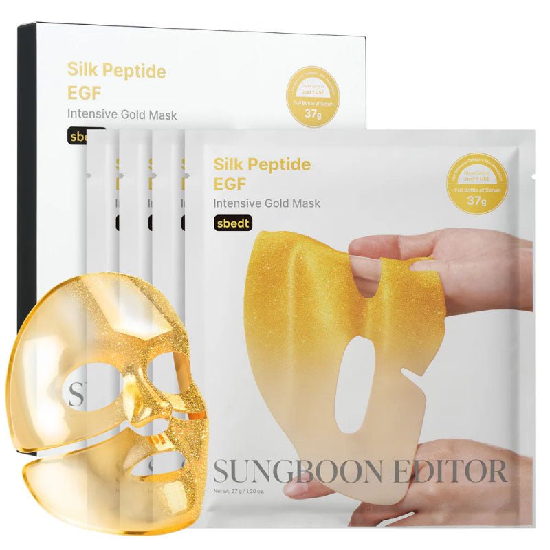Buy Sungboon Editor Silk Peptide EGF Intensive Gold Mask 37g at Lila Beauty - Korean and Japanese Beauty Skincare and Makeup Cosmetics