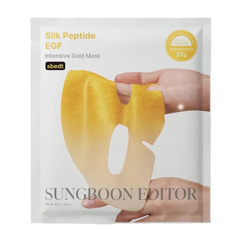 Buy Sungboon Editor Silk Peptide EGF Intensive Gold Mask 37g at Lila Beauty - Korean and Japanese Beauty Skincare and Makeup Cosmetics
