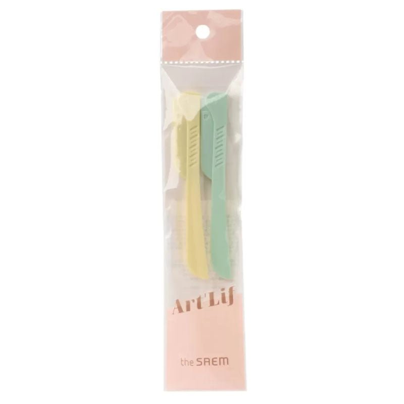 Buy The Saem Art'lif Foldable Eyebrow Razor (2pcs) at Lila Beauty - Korean and Japanese Beauty Skincare and Makeup Cosmetics