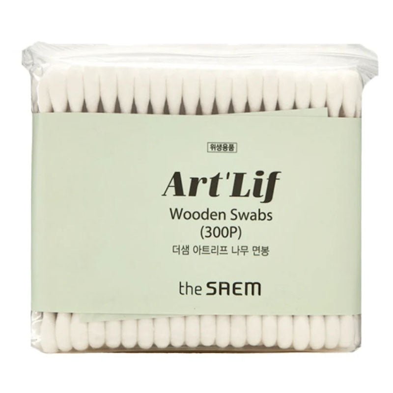 Buy The Saem Art'Lif Wooden Swabs (300pcs) at Lila Beauty - Korean and Japanese Beauty Skincare and Makeup Cosmetics