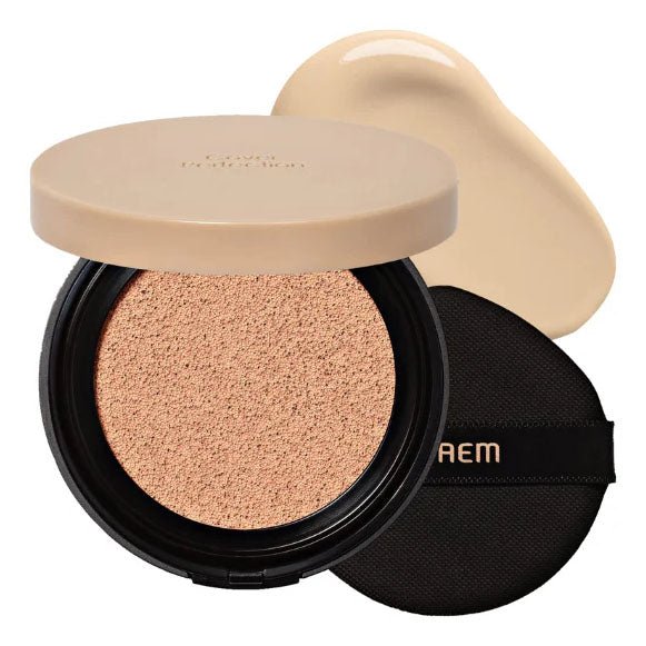 Buy The Saem Cover Perfection Concealer Cushion 12g at Lila Beauty - Korean and Japanese Beauty Skincare and Makeup Cosmetics