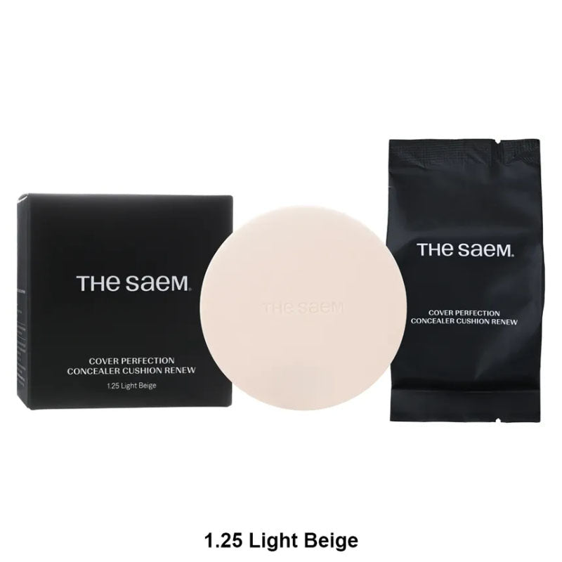 Buy The Saem Cover Perfection Concealer Cushion NEW 12g * 2 at Lila Beauty - Korean and Japanese Beauty Skincare and Makeup Cosmetics