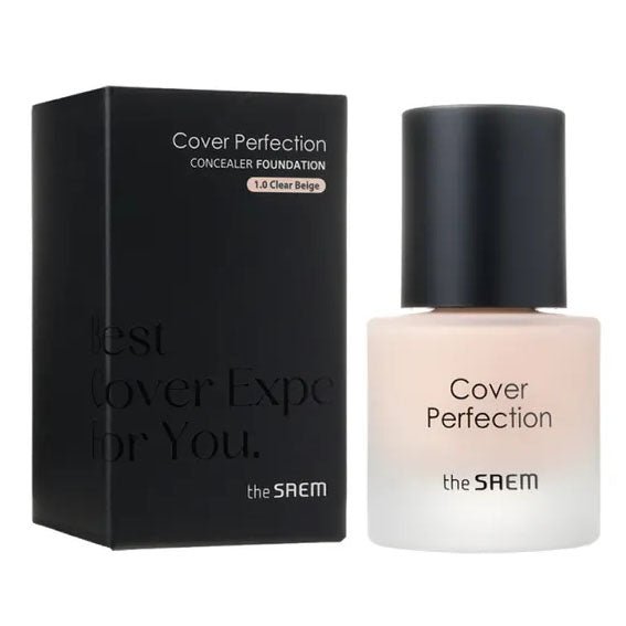 Buy The Saem Cover Perfection Concealer Foundation Mini 15ml at Lila Beauty - Korean and Japanese Beauty Skincare and Makeup Cosmetics