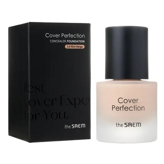 Buy The Saem Cover Perfection Concealer Foundation Mini 15ml at Lila Beauty - Korean and Japanese Beauty Skincare and Makeup Cosmetics