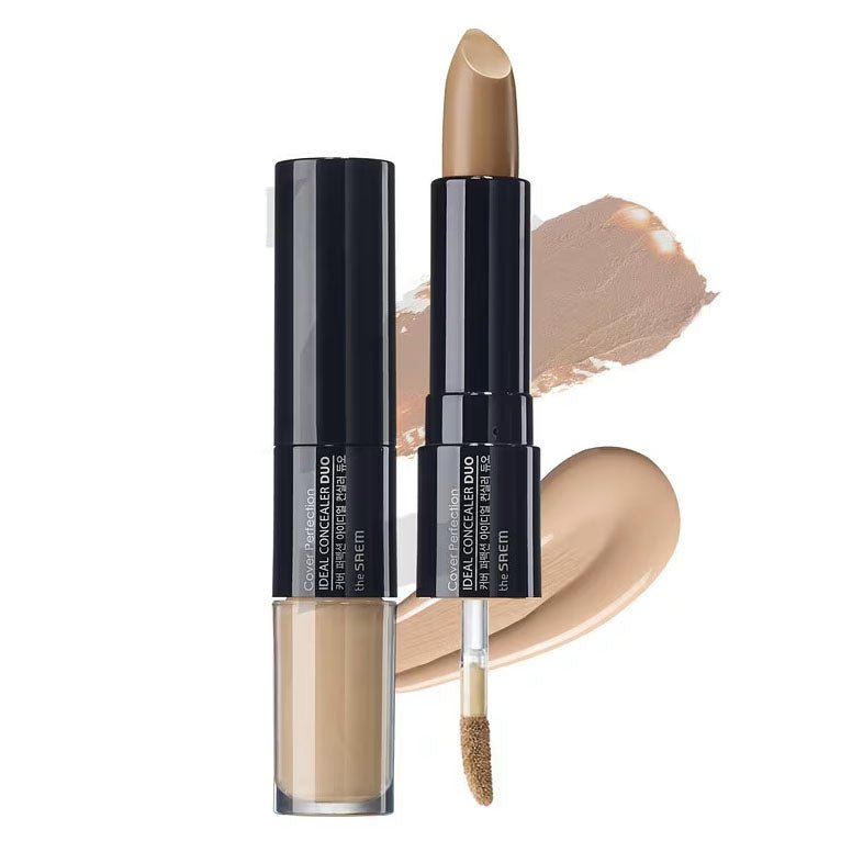 Buy The Saem Cover Perfection Ideal Concealer Duo at Lila Beauty - Korean and Japanese Beauty Skincare and Makeup Cosmetics