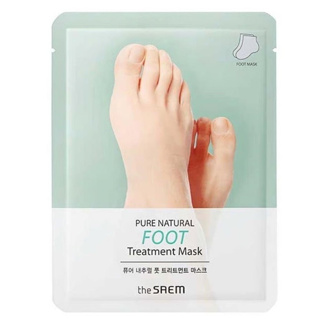 Buy The Saem Pure Natural Foot Treatment Mask 1 Pair (2 pcs) at Lila Beauty - Korean and Japanese Beauty Skincare and Makeup Cosmetics
