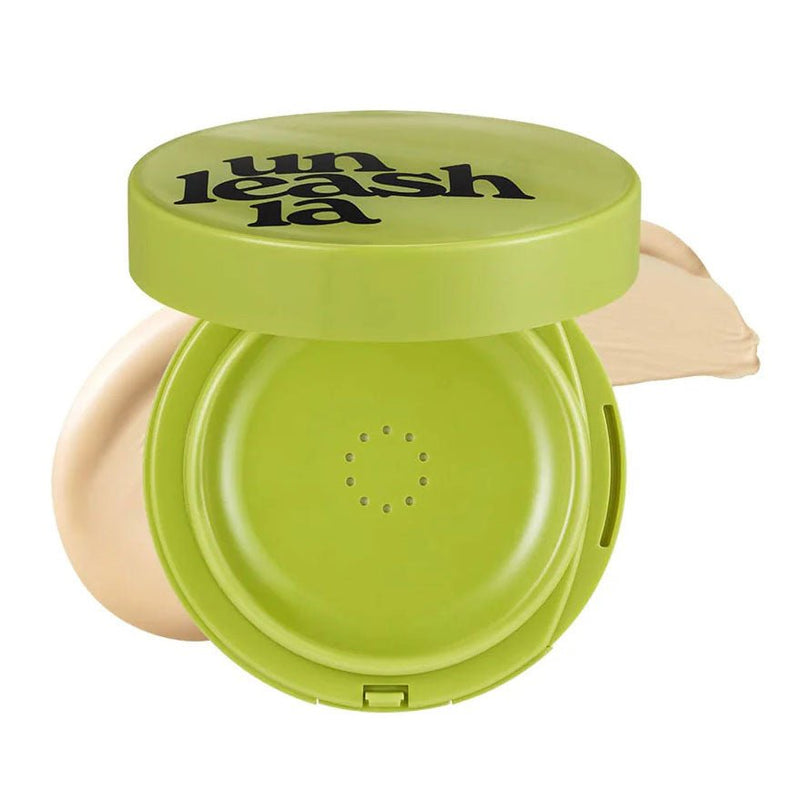 Buy Unleashia Satin Wear Healthy - Green Cushion 15g at Lila Beauty - Korean and Japanese Beauty Skincare and Makeup Cosmetics