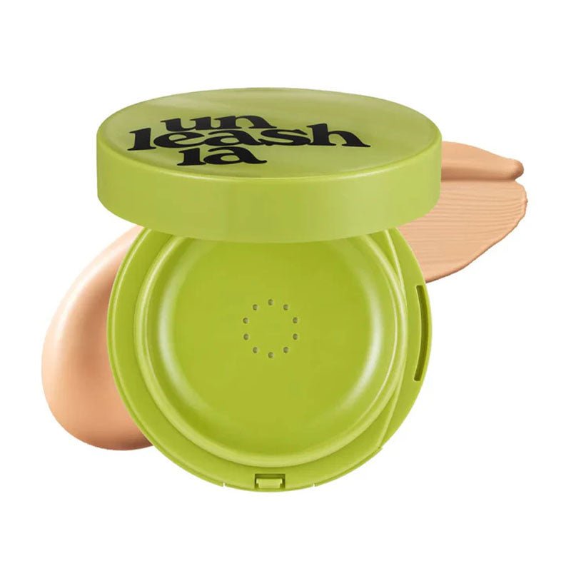 Buy Unleashia Satin Wear Healthy - Green Cushion 15g at Lila Beauty - Korean and Japanese Beauty Skincare and Makeup Cosmetics