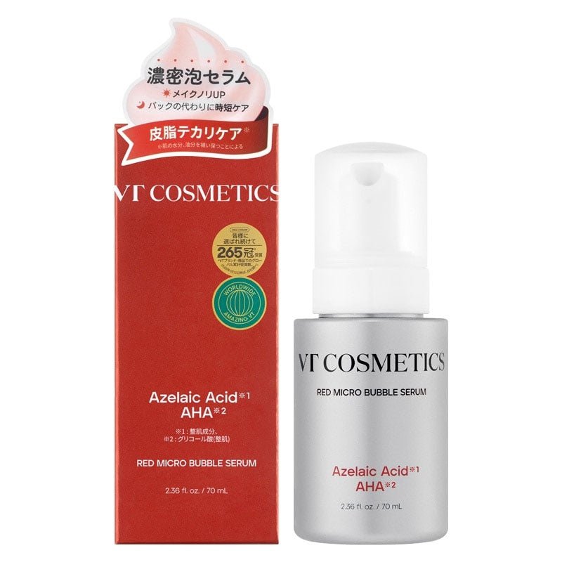 Buy VT Cosmetics Azelaic Acid AHA Red Micro Bubble Serum 70ml at Lila Beauty - Korean and Japanese Beauty Skincare and Makeup Cosmetics