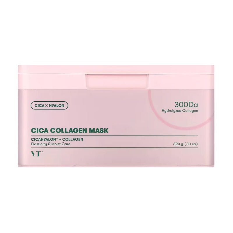 Buy VT Cosmetics Cica Collagen Mask (30ea) at Lila Beauty - Korean and Japanese Beauty Skincare and Makeup Cosmetics