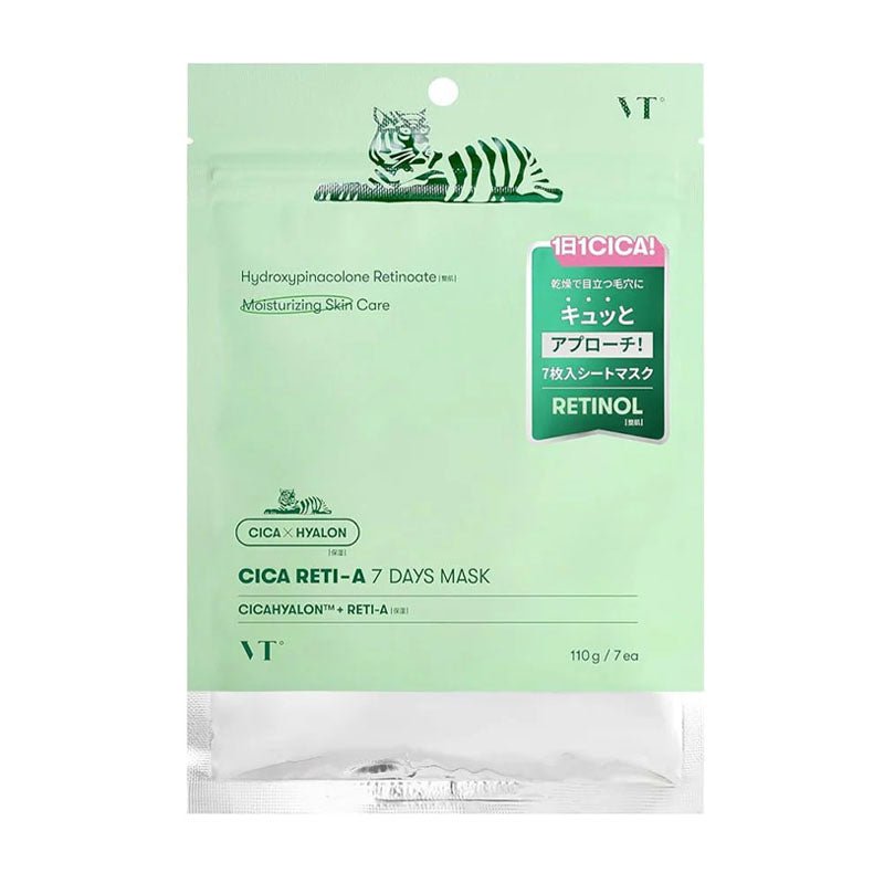Buy VT Cosmetics Cica Reti - A 7 Days Mask 110g (7pcs) at Lila Beauty - Korean and Japanese Beauty Skincare and Makeup Cosmetics
