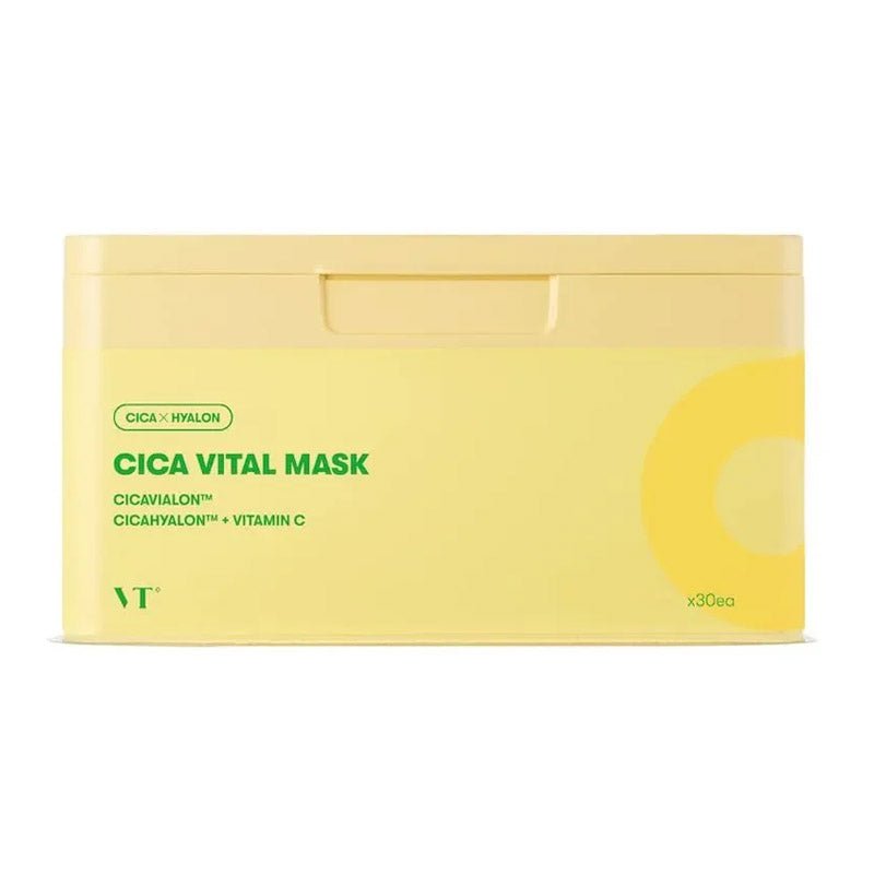 Buy VT Cosmetics Cica Vital Mask (30ea) at Lila Beauty - Korean and Japanese Beauty Skincare and Makeup Cosmetics