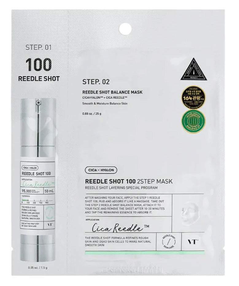 Buy VT Cosmetics Reedle Shot 100 (2 - Step Mask) at Lila Beauty - Korean and Japanese Beauty Skincare and Makeup Cosmetics