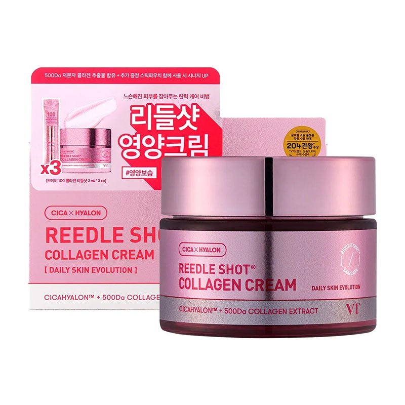 Buy VT Cosmetics Reedle Shot Collagen Cream Set at Lila Beauty - Korean and Japanese Beauty Skincare and Makeup Cosmetics