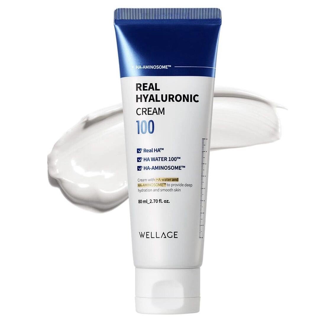 Buy Wellage Real Hyaluronic 100 Cream 80ml at Lila Beauty - Korean and Japanese Beauty Skincare and Makeup Cosmetics