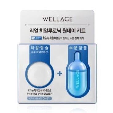 Buy Wellage Real Hyaluronic One Day Kit (1 pc) at Lila Beauty - Korean and Japanese Beauty Skincare and Makeup Cosmetics