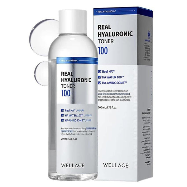 Buy Wellage Real Hyaluronic Toner 200ml at Lila Beauty - Korean and Japanese Beauty Skincare and Makeup Cosmetics