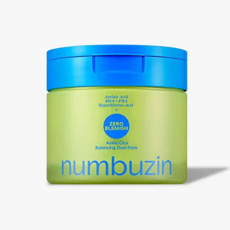 No.0 Zero Blemish Azela Cica Balancing Dual Pads (60 Pads)