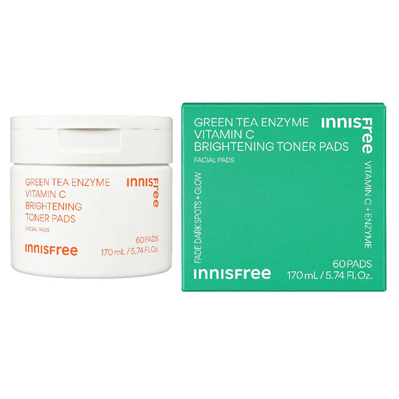 Vitamin C Green Tea Enzyme Brightening Pad (60 sheets) (SLIGHT LEAK)