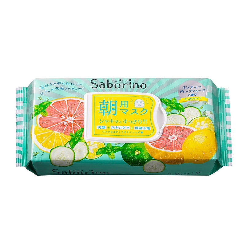 Saborino Morning Mask - 6 Types (32 pcs - Grapefruit)