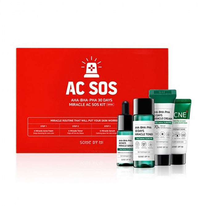 AHA BHA PHA 30 Days Miracle AC SOS Kit (4 Pcs)