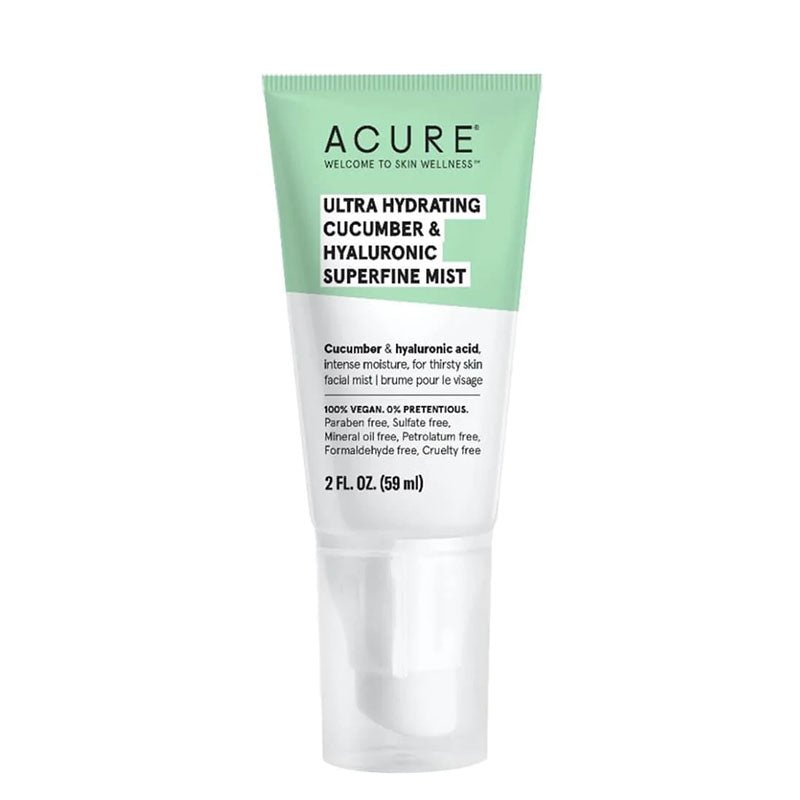 Buy ACURE Ultra Hydrating Cucumber & Hyaluronic Superfine Mist 59ml at Lila Beauty - Korean and Japanese Beauty Skincare and Makeup Cosmetics